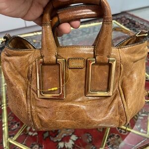 Chloe’ distress look Leather Handbag